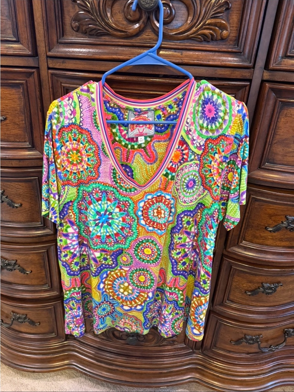 Johnny Was Women’s Short Sleeve Tee XXL